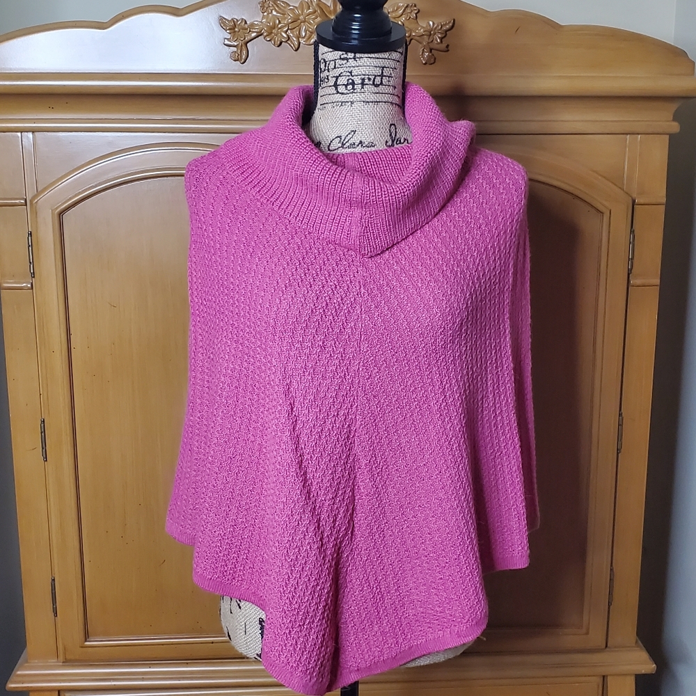 Alpaca Baby Fine yarn crotcheted poncho.